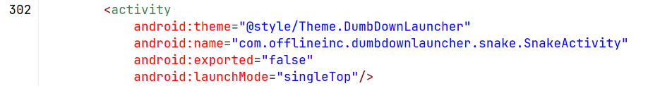 screenshot containing snake activity name